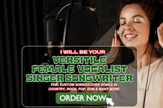 sing custom cover song, female pop singer edm female singer pop female vocalist