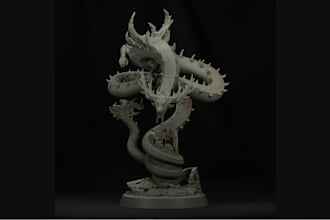 sculpt 3d character model, 3d figure, anime collectibles, 3d miniature, printing