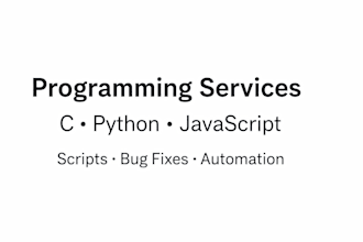 fix bugs and write scripts in javascript and python