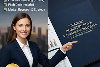 write a professional business plan and financial model