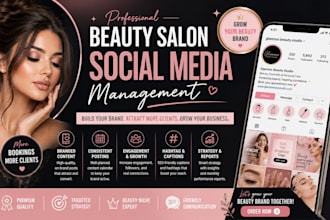 manage beauty salon social media for skincare spa makeup and beauty brands