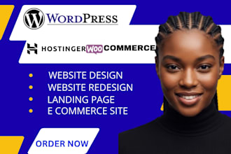 design hostinger wordpress ai website design build custom hostinger