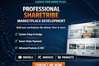 setup sharetribe marketplace website using sharetribe go flex with landing page