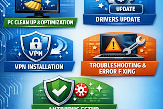 provide technical IT support for your windows PC