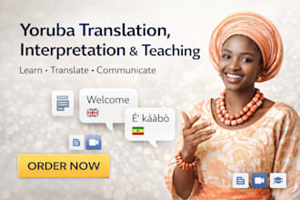 translate interpret and teach yoruba language professionally