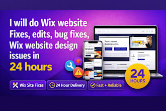 do wix website fix edits bug forms wix website design issues in 24 hours