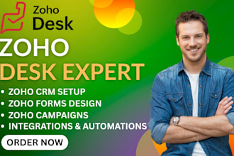 configure set up zoho desk, customer support, ticket routing, help center portal