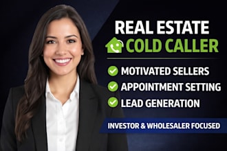 be real estate isa cold caller executive virtual sales assistant telemarketing