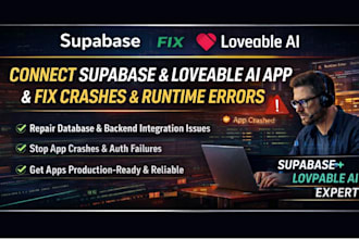 connect supabase with loveable ai app fix loveable app crashes and runtime error