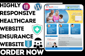 build a responsive health insurance website life home and auto insurance website