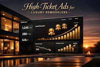 run facebook and google ads for luxury home remodeling businesses