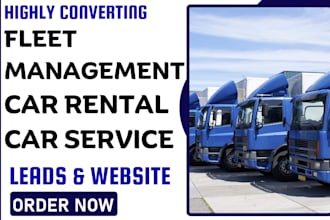 generate fleet management, rental company leads, car service website