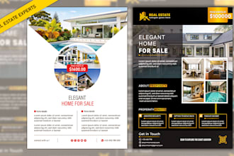 design high converting real estate flyer and banner