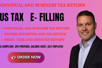 provide us cpa services for usa tax fillings for individuals, llcs, c and s corp