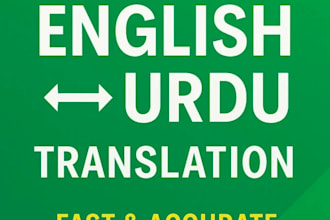 manually translate english to urdu and urdu to english