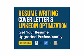 write a professional resume, CV, cover letter, and linkedin profile