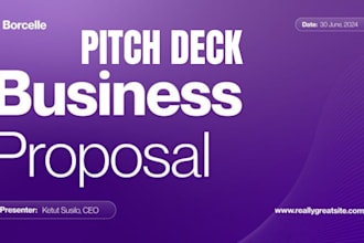 design business proposal pitch deck business plan presentation slides