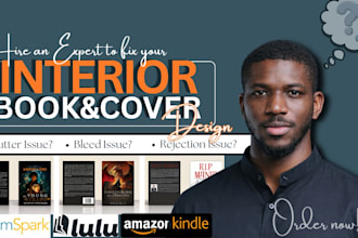 book cover fixing  and interior book indesign, formatting paperback sci fi book