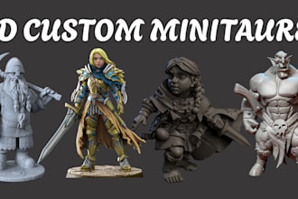 sculpt 3d miniature 3d character model action figure statue tabletop model