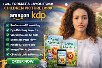 format and layout children story book picture book  illustration book cover