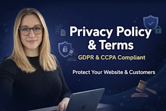 draft privacy policy and terms and condition for your website gdpr compliant