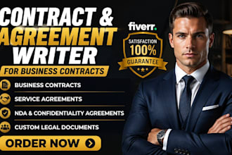 be your freelance contract and agreement writer for business contracts