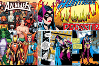 draw comic book illustration superhero storyboard comic webcomic as comic artist