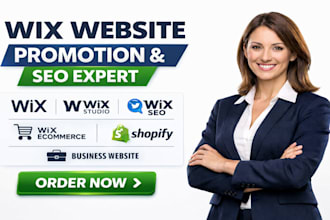 do wix website promotion design or redesign wix landing page wix studio or seo