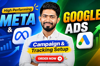 setup and manage google ads, meta ads, instagram ads, and facebook ads campaign