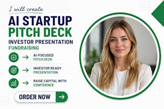 create tech startup pitch deck business plan investor presentation