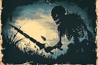 create stunning linocut or woodcut style illustrations