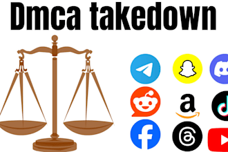 remove copyright content from tiktok reddit facebook instagram