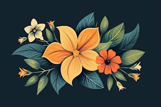 design beautiful feminine  botanical boho logo