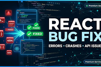 debug and fix your react or nextjs errors and crashes