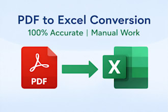 convert PDF to excel or CSV with 100 percent accuracy
