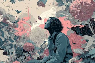 illustrate music album cover artwork, single cover art