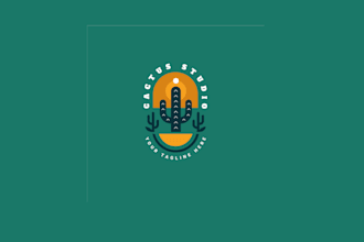 create attractive and imagination cactus logo design