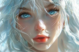 make portrait fun art or your character in anime style