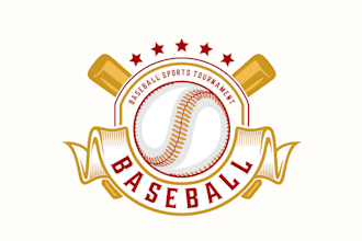 create attractive and imagination softball logo design