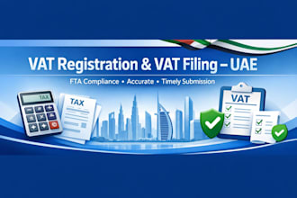 uae vat registration and quarterly vat return filing