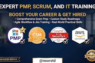 provide expert pmp, scrum, and IT training