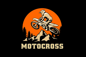 create awesome and gorgeous dirt bike logo design