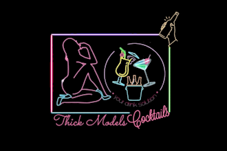 design unique and creative bar club, hookah, bartendar, lounge logo