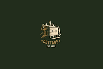 create graceful and fantastic cottage logo design