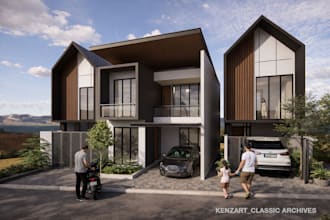 do realistic 3d exterior architectural rendering