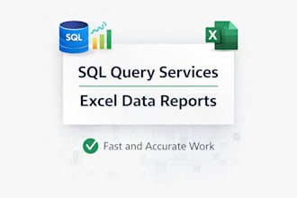 write sql queries and create excel data reports