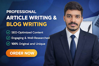 do SEO article writing, blog post writing and content writing