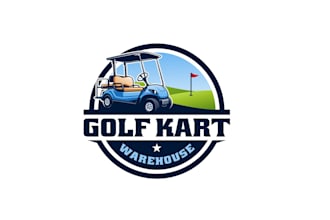 create high quality and beautiful golf cart logo design