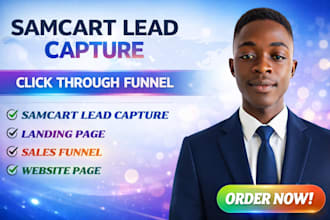 elementor sales page designer for samcart funnels and lead capture