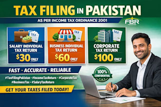 file your salary, business or corporate tax returns in pakistan